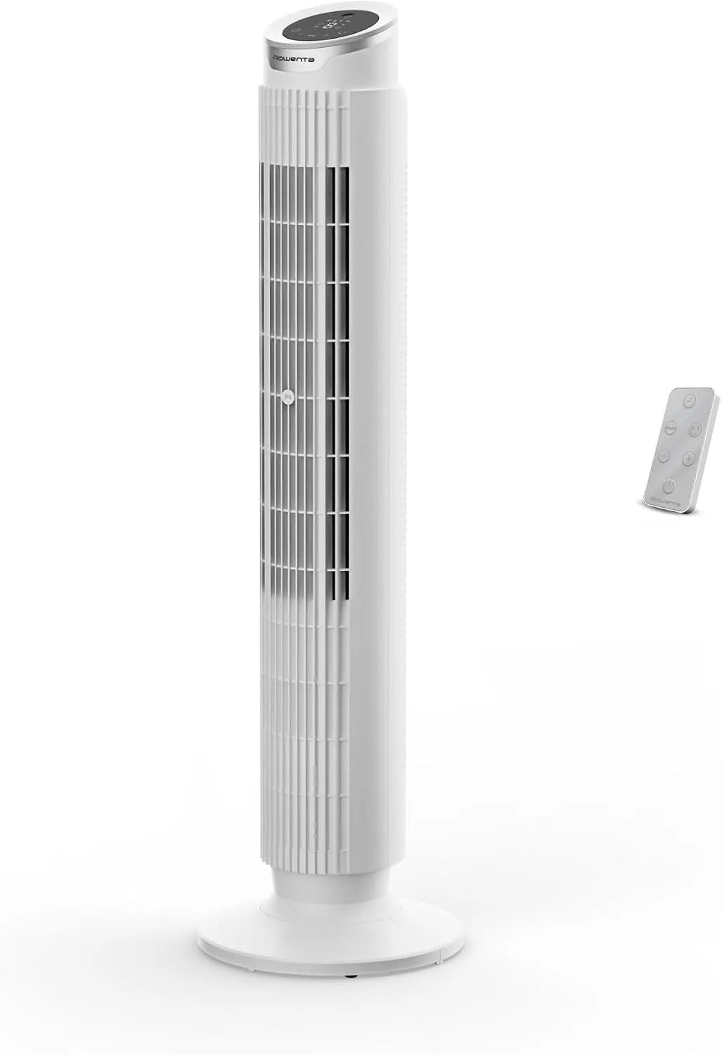 Rowenta VU7025 Ventilateur, 1900 m3/h, oscillation, silencieux, blanc, Eole Silence Force, Jusqu'à 10 m, 4 Modes, 8 Vitesses, Télécommande, Couleur: