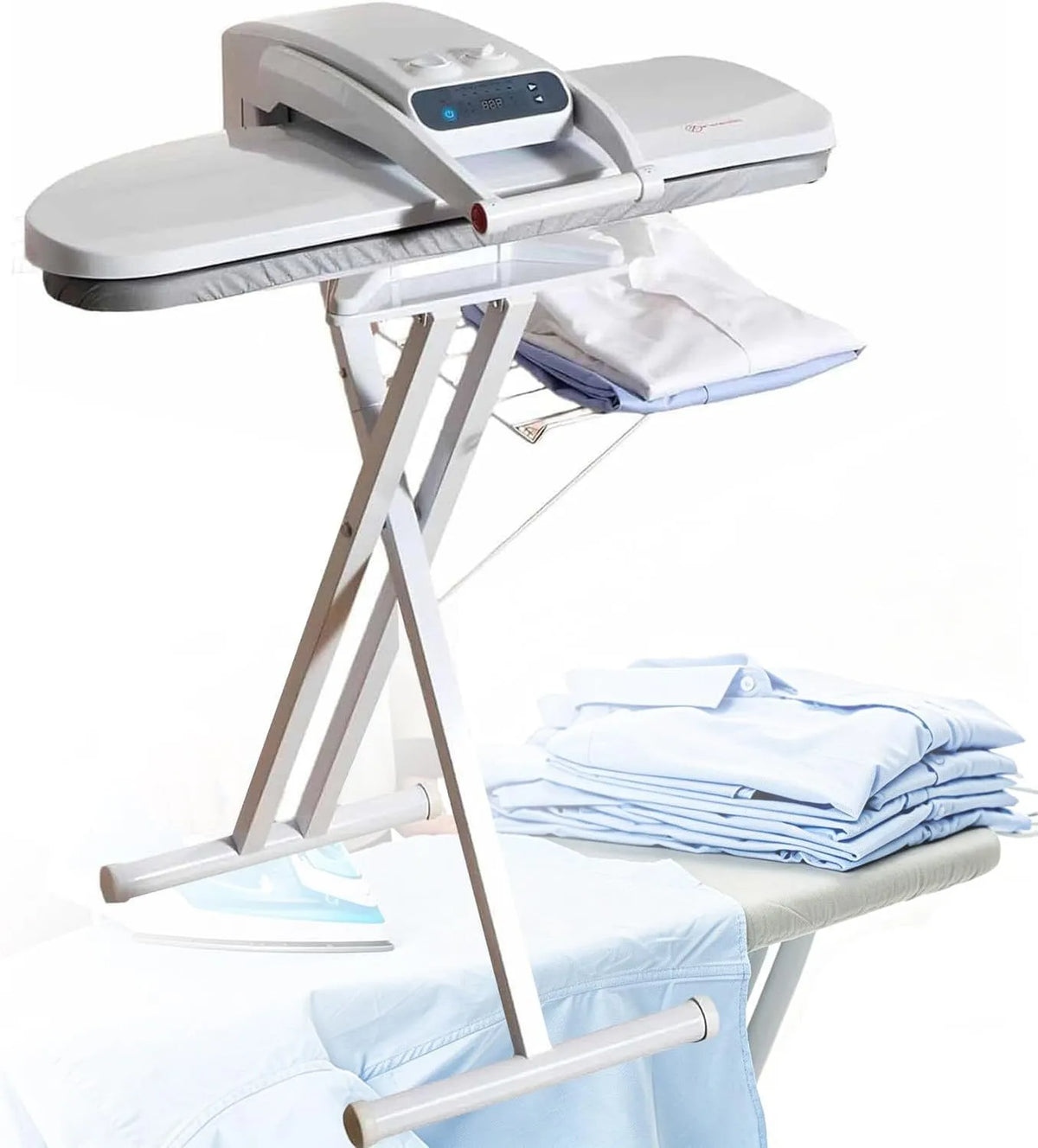 Robuste et Puissant, idéal pour Le Linge, Fer à Repasser Professionnel à Vapeur 1800 W, avec Grand réservoir d'eau et Plateau de 800 x 310 mm, Les