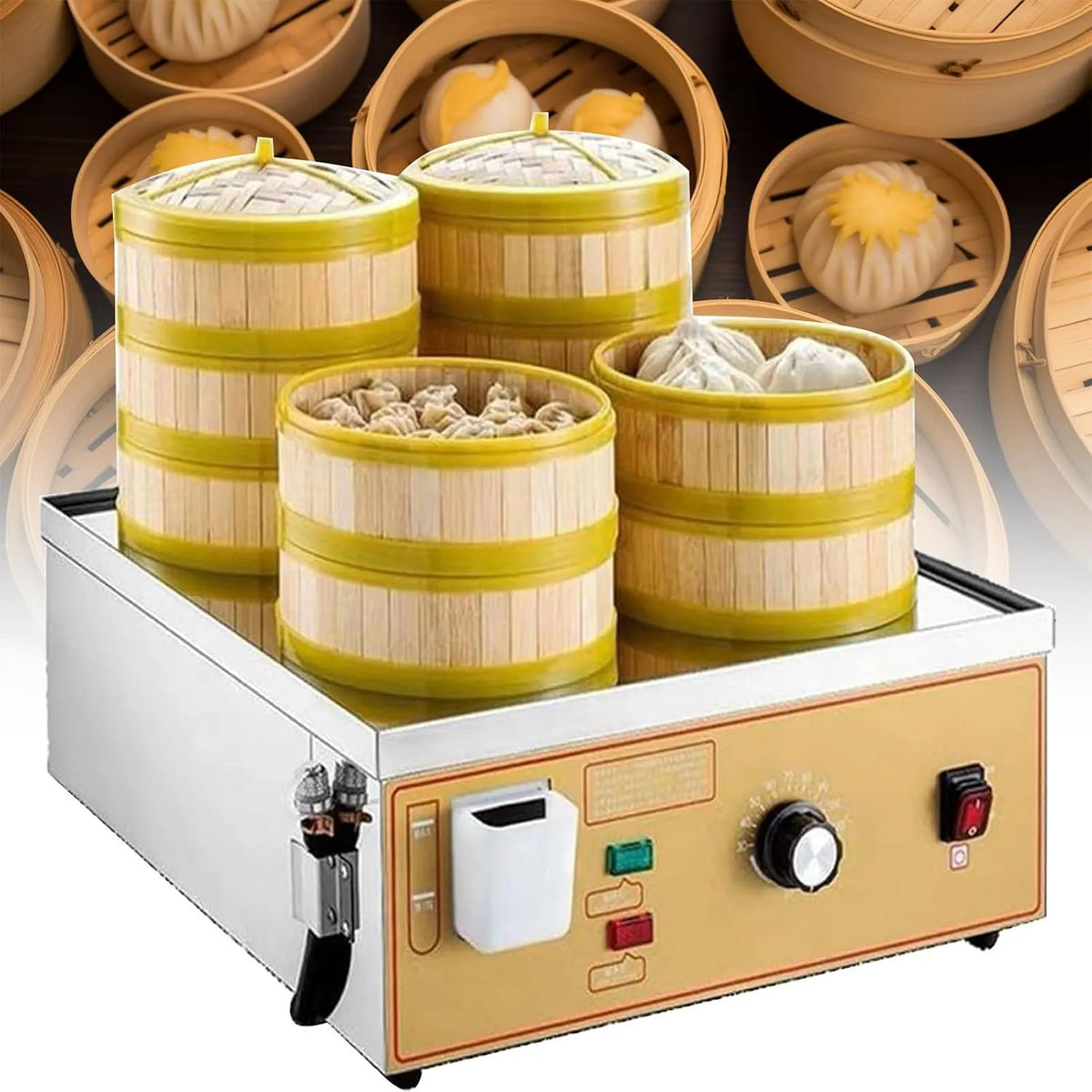 Four électrique, 30 à 110 °C, vapeur, professionnel, Multicuiseur Compact, Réglage À Volonté, Cuisson des Aliments Simultanément, Four-Hole