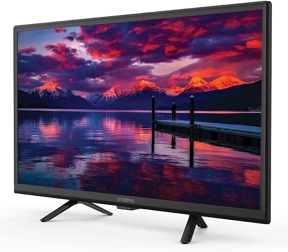 modèle SRT24HE4023, STRONG - Télévision HD 24', 60 cm, Télé 12V- Triple Tuner Intégré - 2 Ports HDMI, 1 ARC, + 1 Port USB + Mini-AV + Prise Antenne
