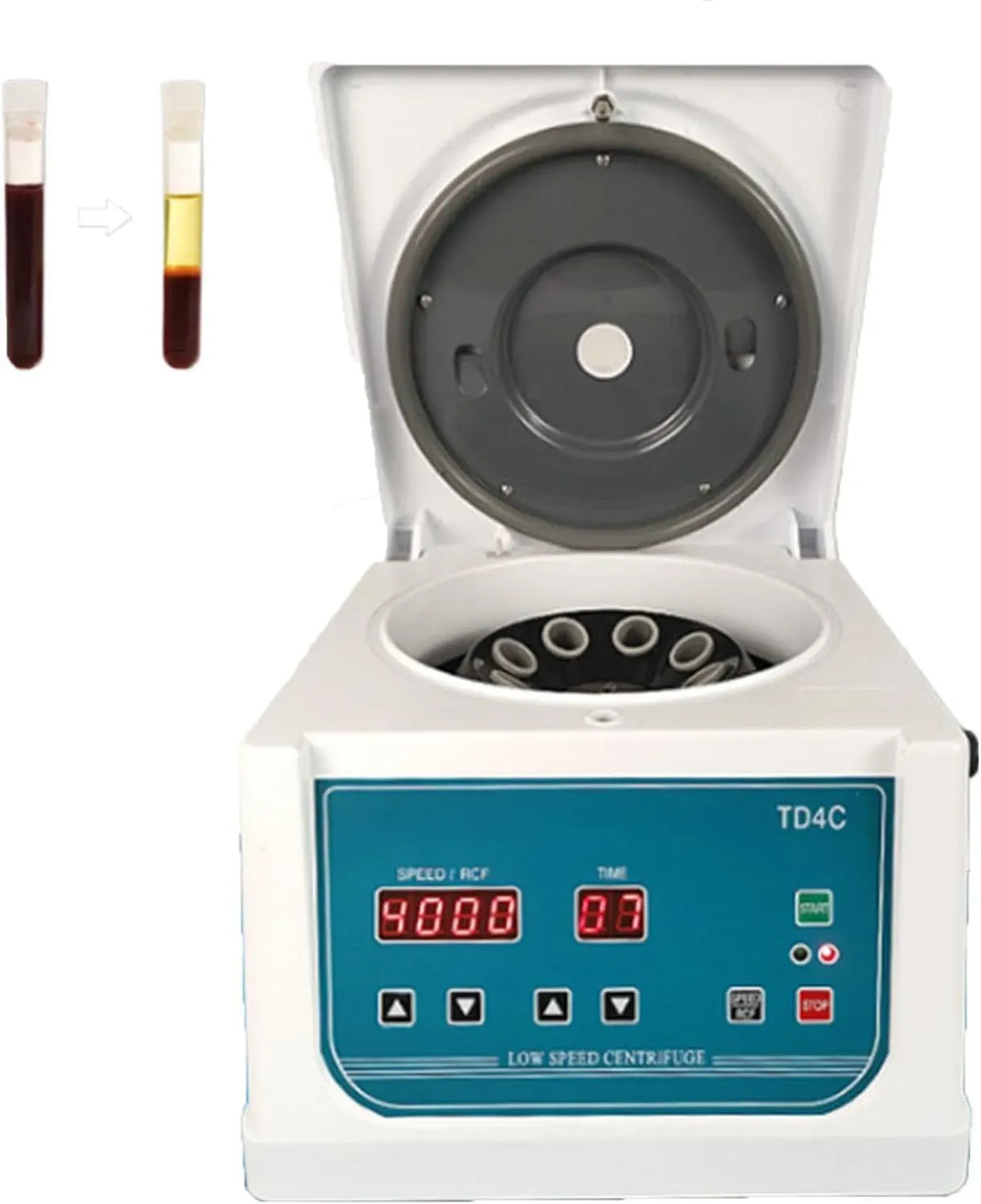 0-99mins 2150xg Centrifugeuse Laboratoire, Centrifugeuse De Laboratoire, Professionnelle Centrifugeuse PRP Plasma avec 4000 RPM, Minuterie De 0-99mins