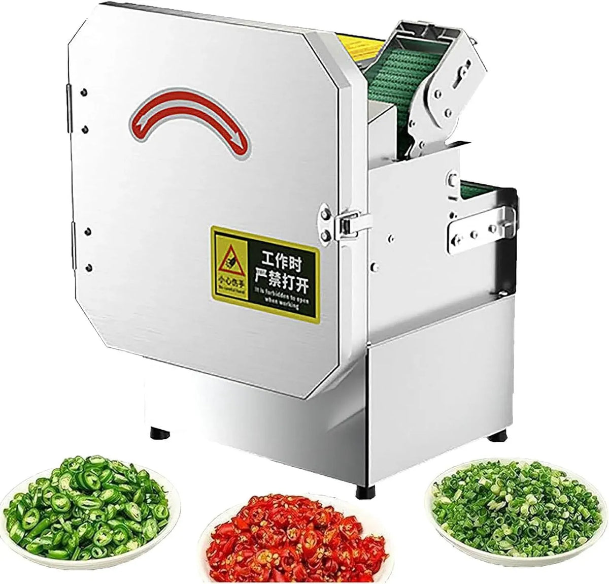 Gingembre, Piment, pour Hachoir Professionnel pour Oignons Nouveaux Et Ciboules, Trancheuse électrique pour Légumes 200 W, Coupe-poireaux 700 BPM pour