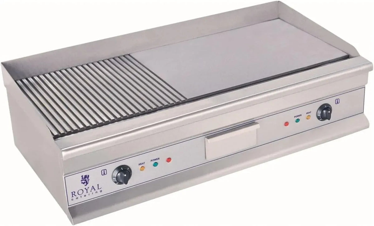 électrique nervurée, 100cm, 2 x 3, acier inox professionnel 3614047, 3.2 kW