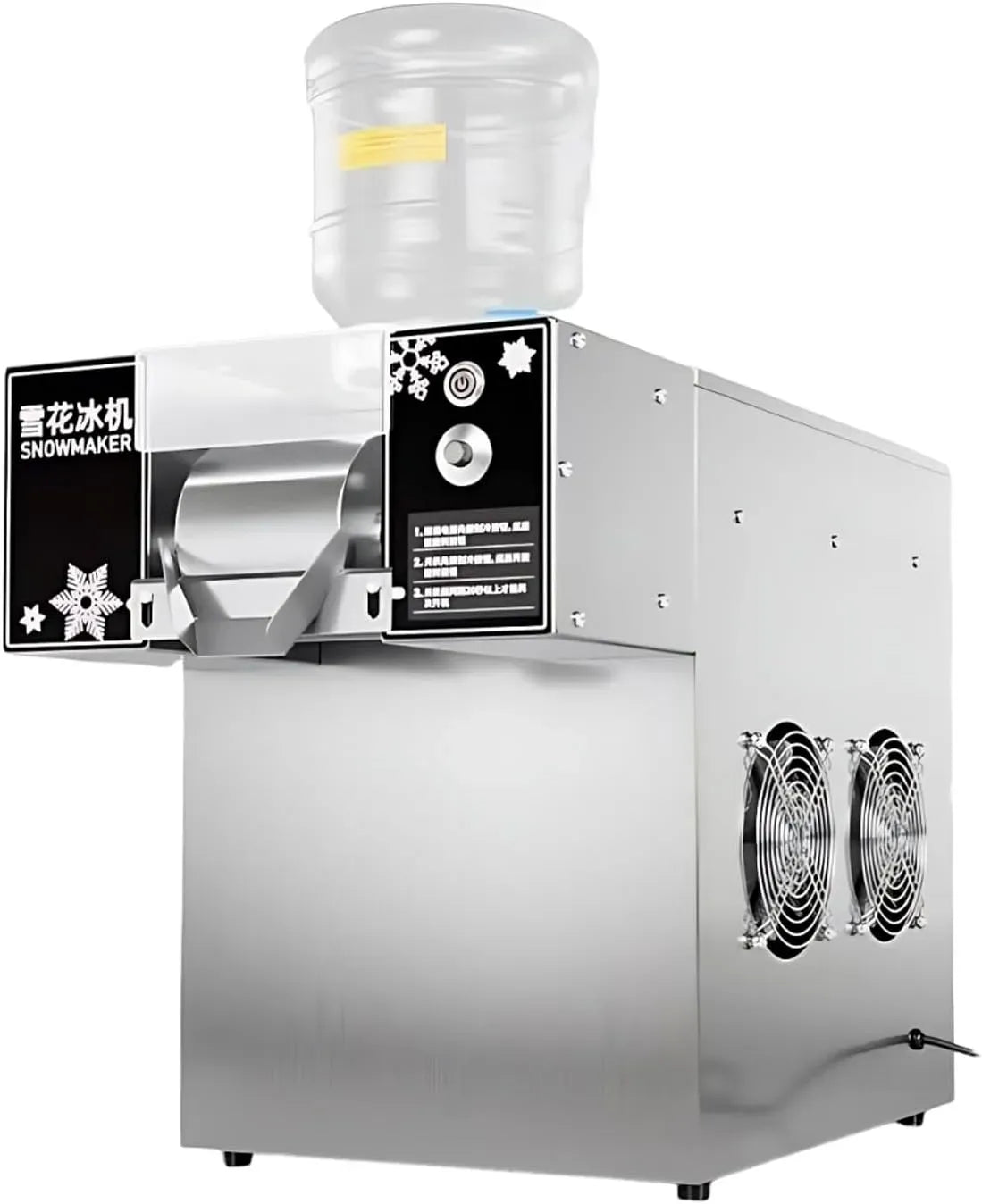 360W/750W 60KG-120KG Machine à Glace, 360 W, 750 W, 60 KG, 120 KG, professionnel, pour Slush Smoothies