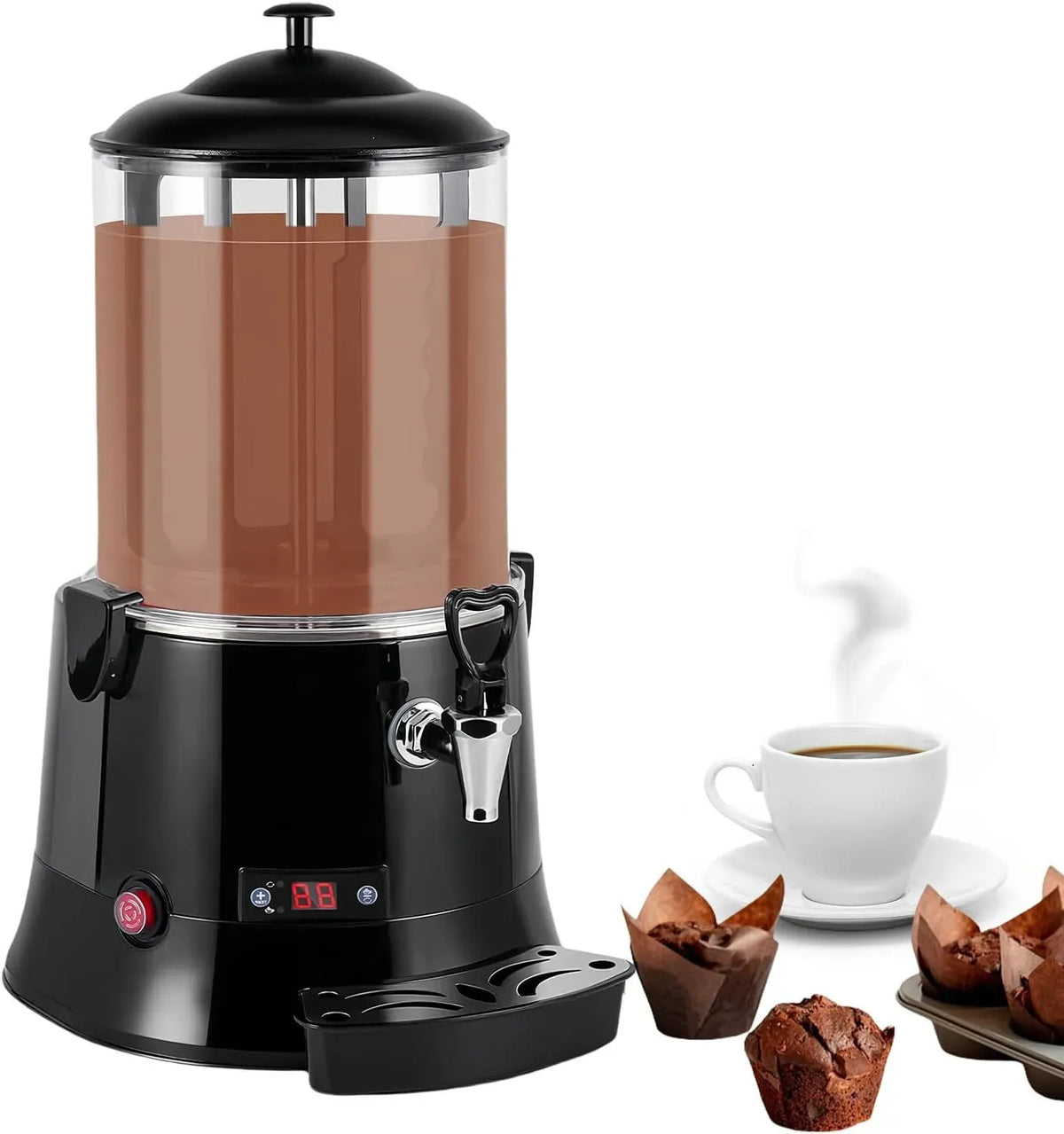 Machine À Fabriquer, Machine À Chocolat, Machine À Boissons, Distributeur, machine à café électrique, 10 L, professionnel, fonction chauffante