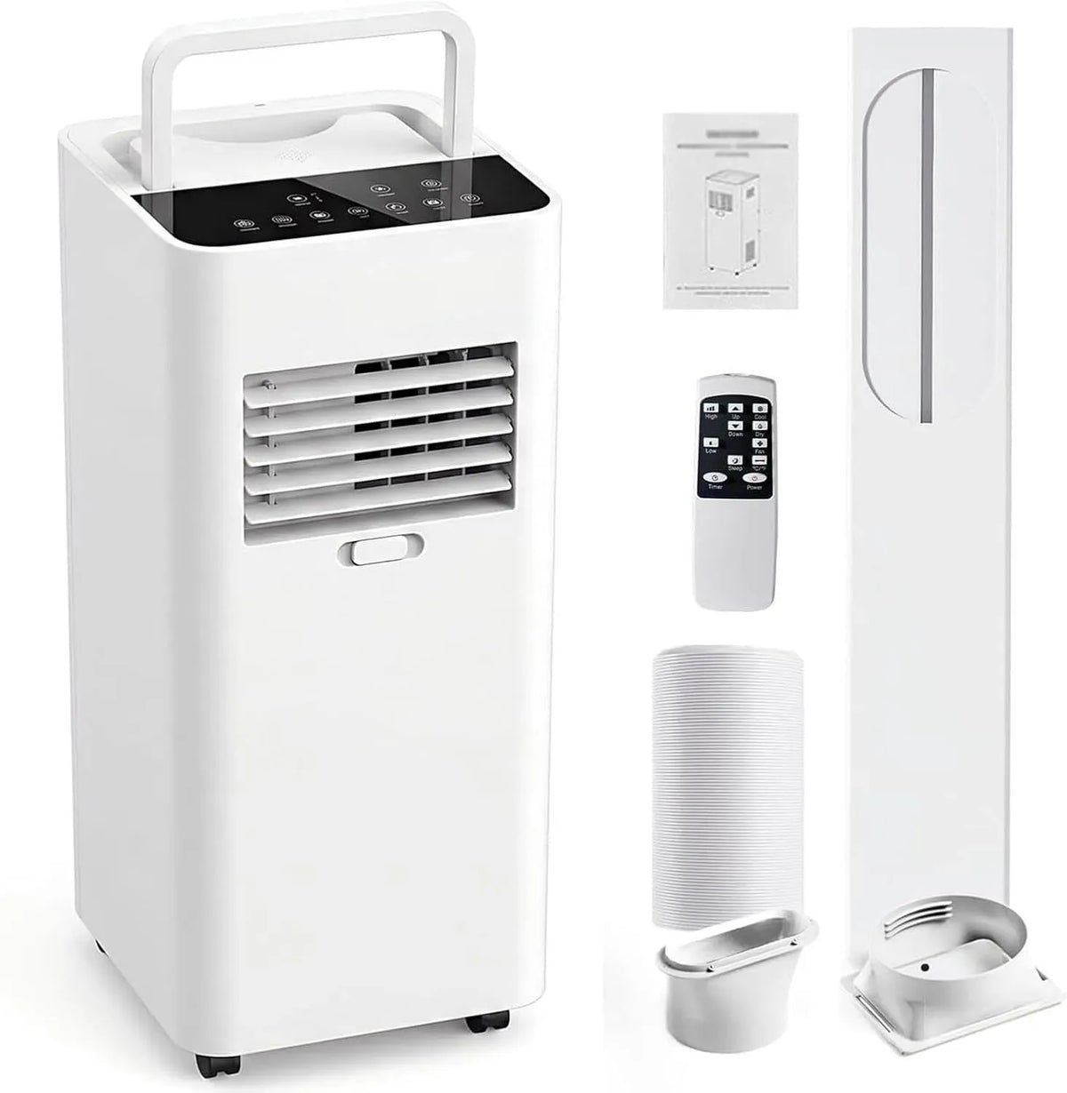 Climatiseur, portable, appareil de climatisation, déshumidificateur, Climatiseur Portable 5000 BTU pour Grandes pièces jusqu'à 20 m²