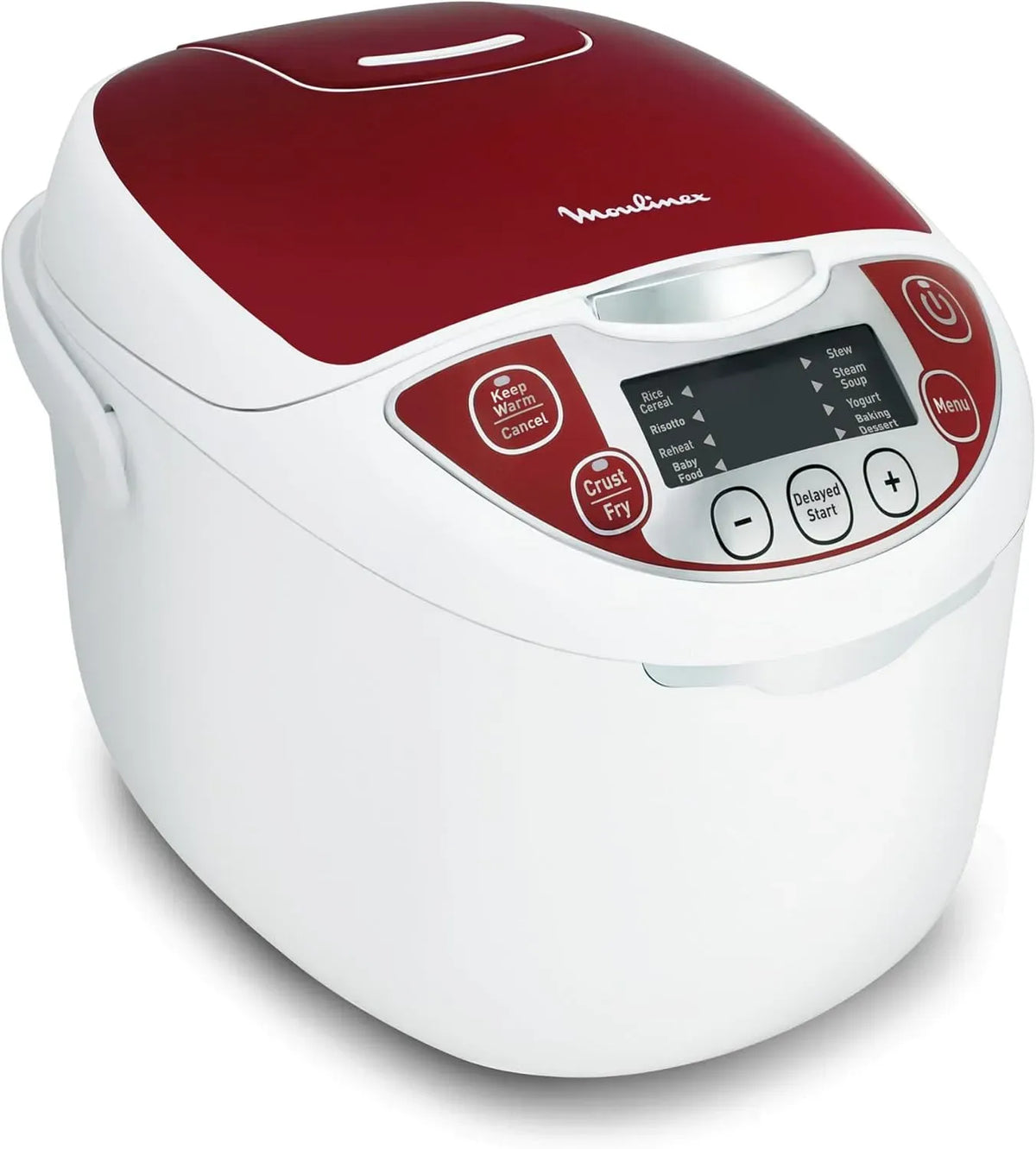Moulinex MK7051F1 Multicuiseur, cuiseur multifonction électrique, multicuiseur électrique, 12 programmes, vapeur, blanc