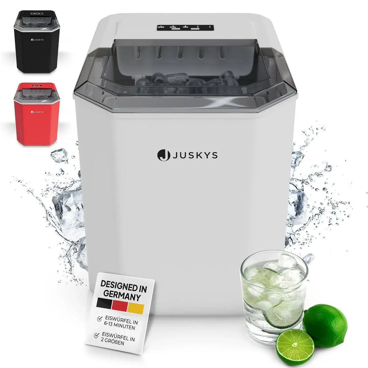 Machine à glaçons, blanc, prépare des glaçons pour vos cocktails en 6-13 min