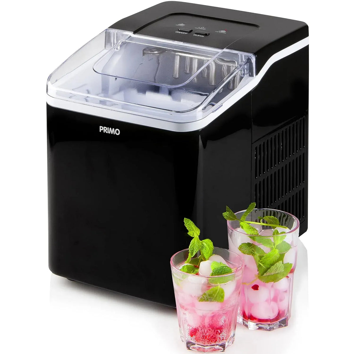 Machine à glaçons, PRIMO PR407IB, portable, noir, 12 kg par 24 h, Prêts en 9 minutes