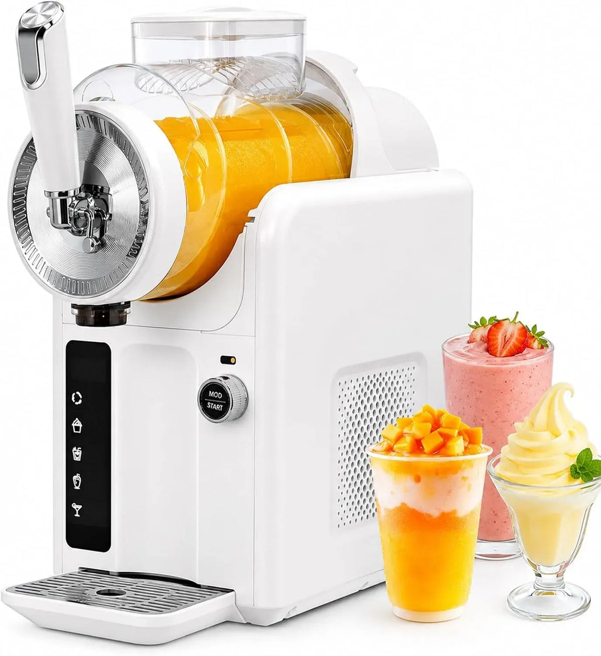 Machine À Boissons, Machine À Granita, machine à granité, thermostat, blanc
