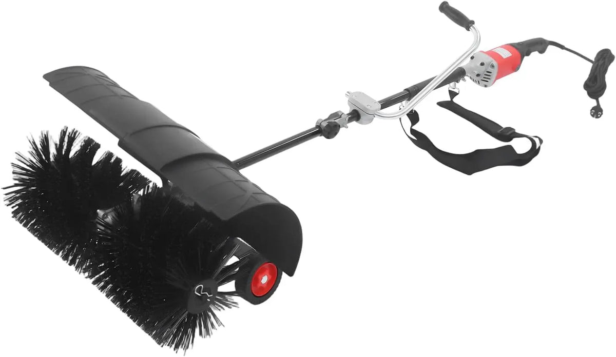 balai électrique, balayeuse à main avec sangle dorsale pour terrains en gazon artificiel, Balayeuse à neige électrique 2 en 1 1600 W, 7000-9000 tr/min
