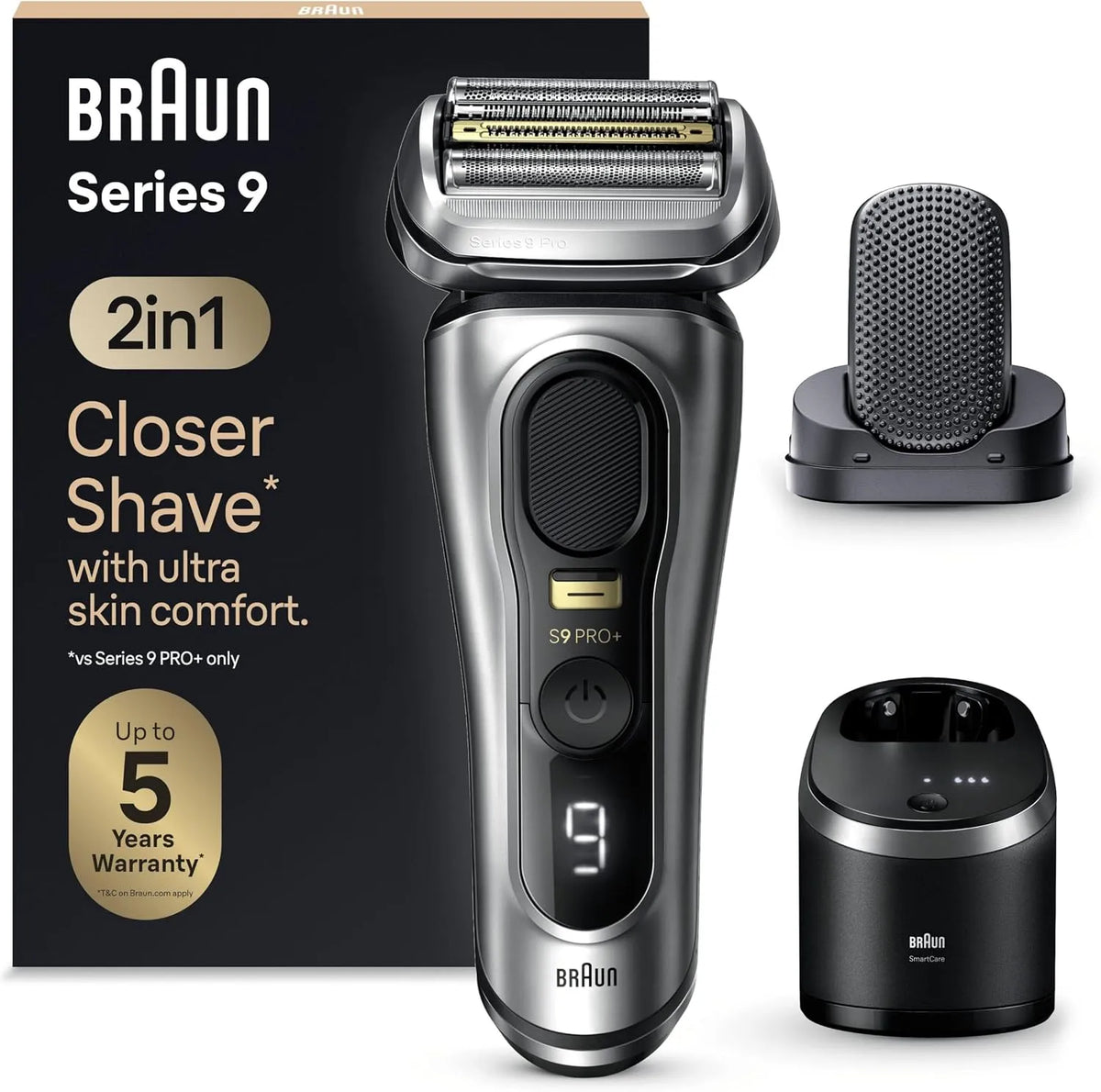 Braun Series 9 9597cc Station, Rasoir, IP65, pour Homme
