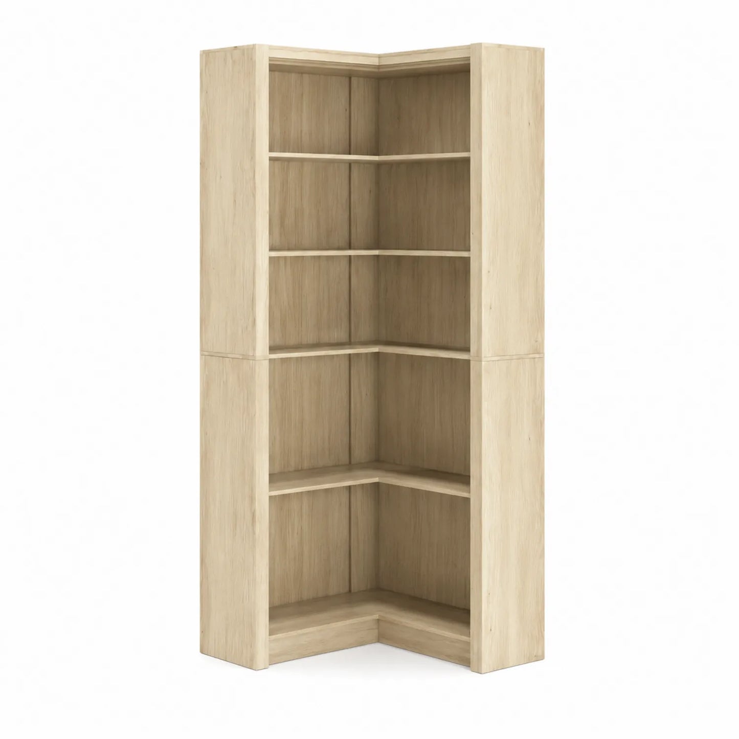Étagère d'Angle en Bois de Chêne