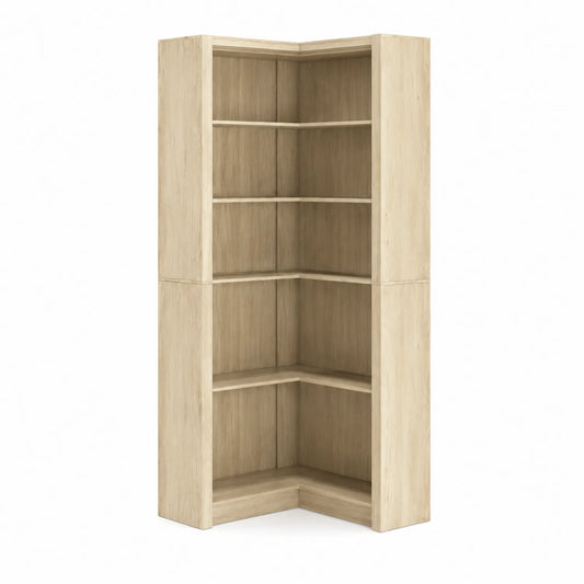 Étagère d'Angle en Bois de Chêne
