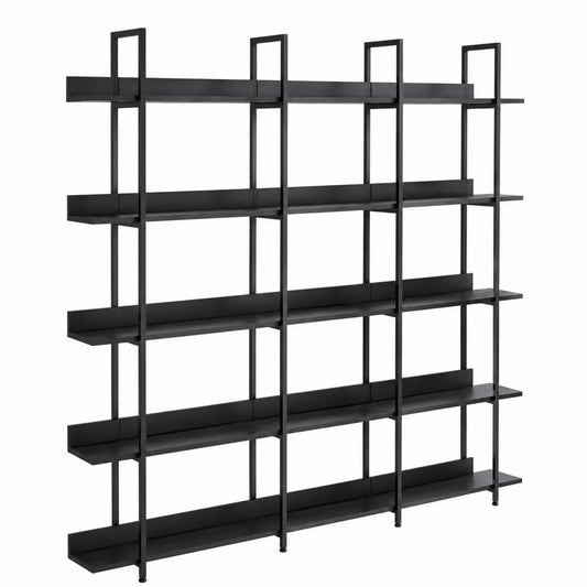 Étagère en métal noir 200x180x35cm
