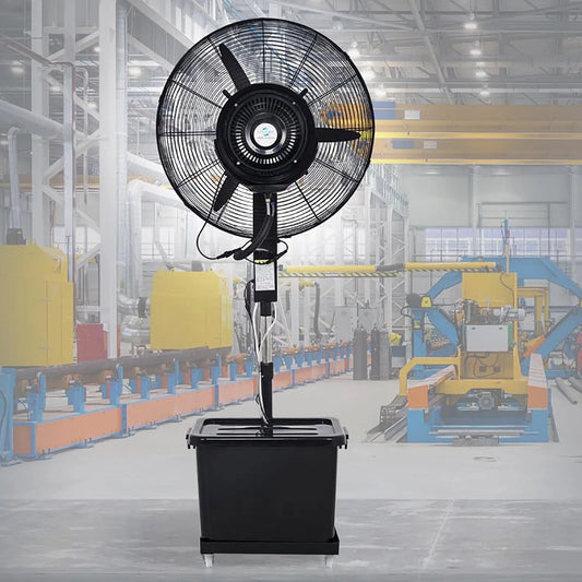 Ventilateur 71cm, 28in, extérieur, industriel, 3 vitesses, oscillation, hauteur réglable