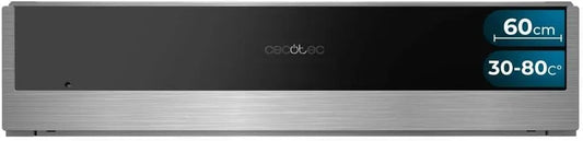 Cecotec Tiroir Chauffe Edge Chauffe-Vaisselle encastrable 60 cm Puissance maximale 470 W Température réglable 30-80 ° Contrôle mécanique Tapis