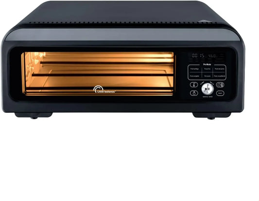 Four électrique à pizza, 2000 W, LITTLE BALANCE, noir, 3041 Pizza Révolution, 10 modes de cuisson, Jusqu'à 400 °C, Multi-fonctions 2 en 1