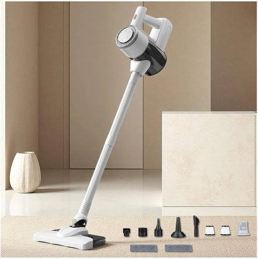Aspirateur, vapeur, blanc, appareil électrique d'aspiration, Aspirateur Balai Laveur sans Fil 5 en 1 Compact