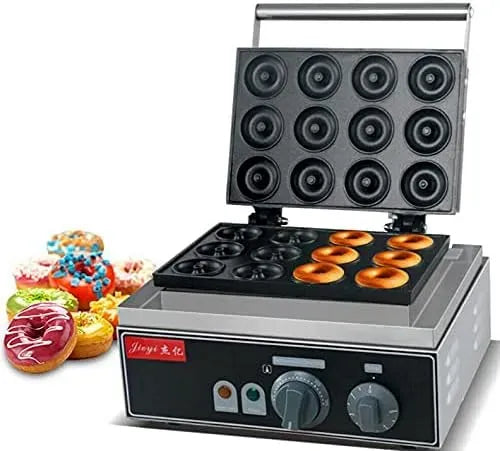 Machine à donut, gaufrier électrique, professionnel, revêtement antiadhésif, acier inoxydable