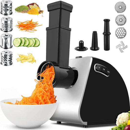 tranche de légumes, fixation pour saucisse et Kubbe et biscuits, Hachoir à viande électrique professionnel 5 en 1 hachoir à viande multifonction pour