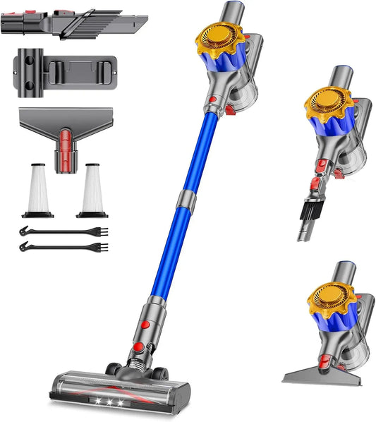 Aspirateur 450W/40KPA, 450 W, bleu, appareil électrique d'aspiration, Aspirateur Balai sans Fil