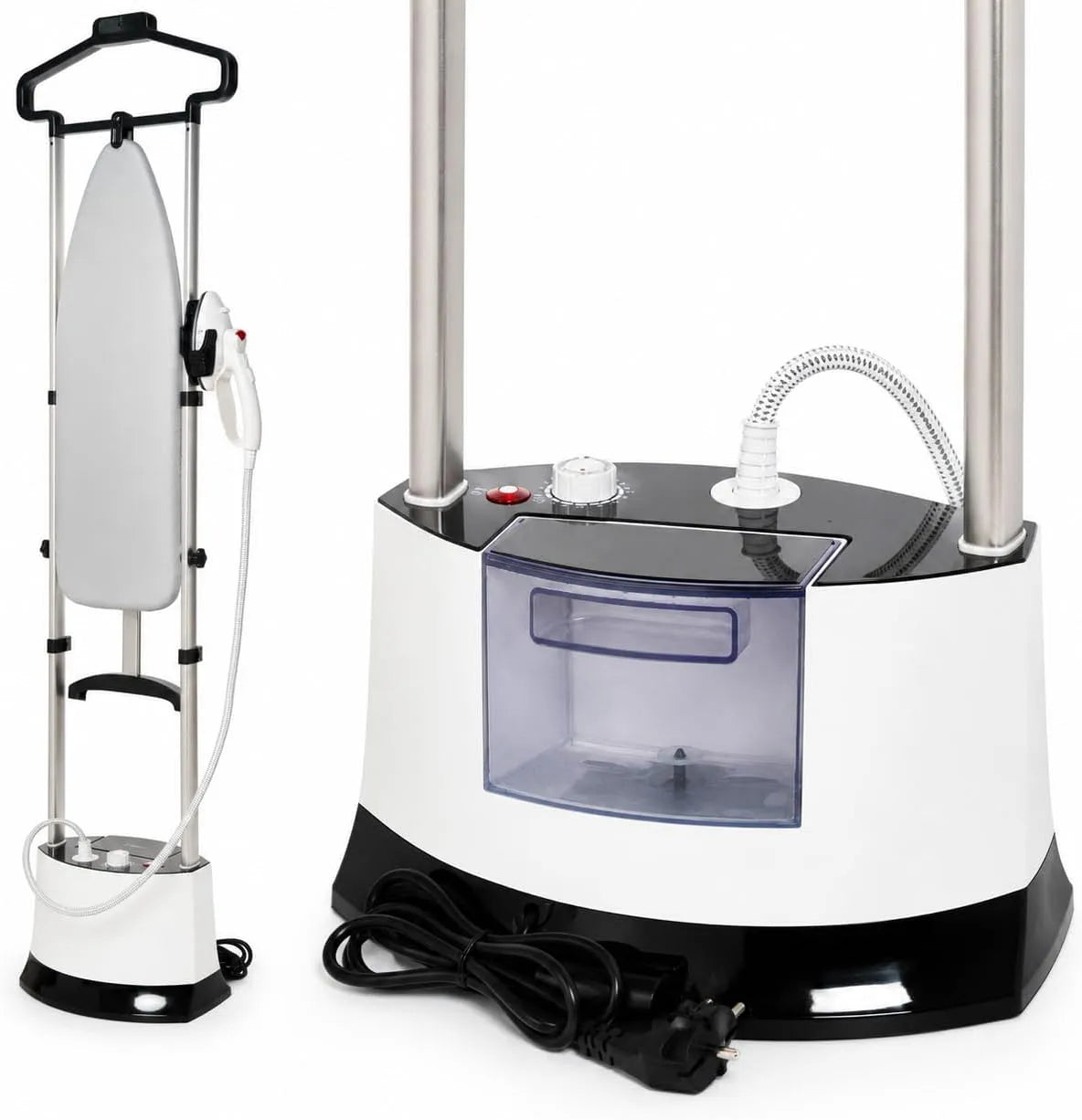 W 6 Planche, 1.6 L, 1400 W, 6 Bar, grand réservoir, vapeur, 12 Niveaux, pour Chemises Rideaux Vêtements et Linge de Maison Famili