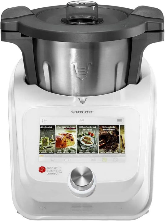 Accessoire pour appareil, blanc, pièce et accessoire, Unbekannt SilverCrest Monsieur Cuisine Connect Robot-cuiseur avec accessoires standards Weiß
