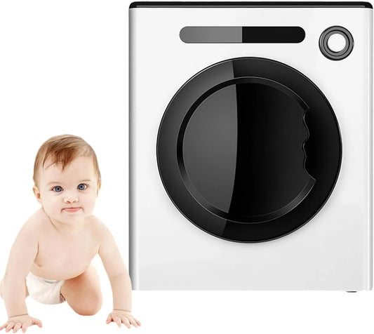 Sèche-linge, 1700 W, 4 kg, portable, acier inoxydable, blanc