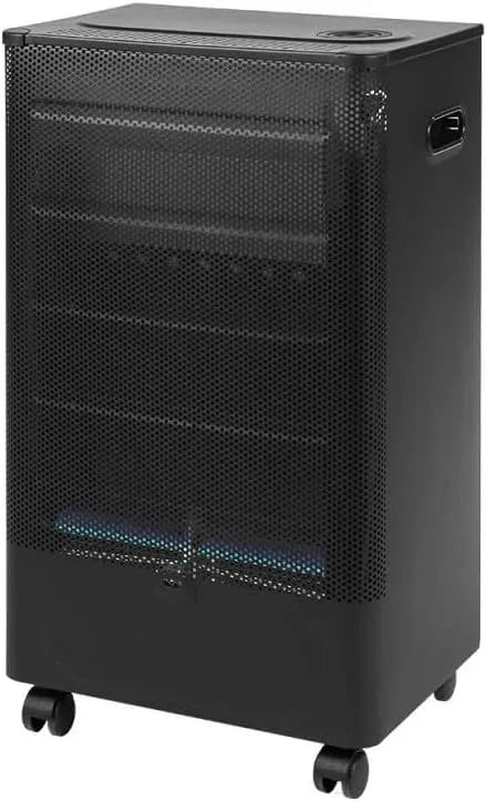 Ustensile de cuisson, 4200 W, classe énergétique A, acier inoxydable, noir, Brûleur Inox Infrableu, Chauffage d'appoint à gaz, jusqu'à 40 m², FAVEX