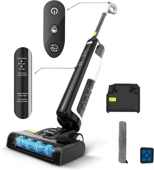 Aspirateur W12SE, 1,15 L, grand réservoir, 45 Minutes d'Autonomie, 12000 Pa Puissance d'Aspiration
