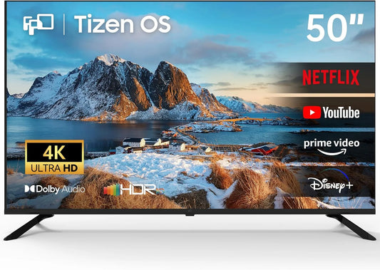 Samsung AT50 Smart TV, 50 pouces, téléviseur, 4K UHD, HDR, Tizen OS, son Dolby, HDMI, UHD Flat Screen Televison, HDR10, Dolby Audio, 127 cm, ALLM