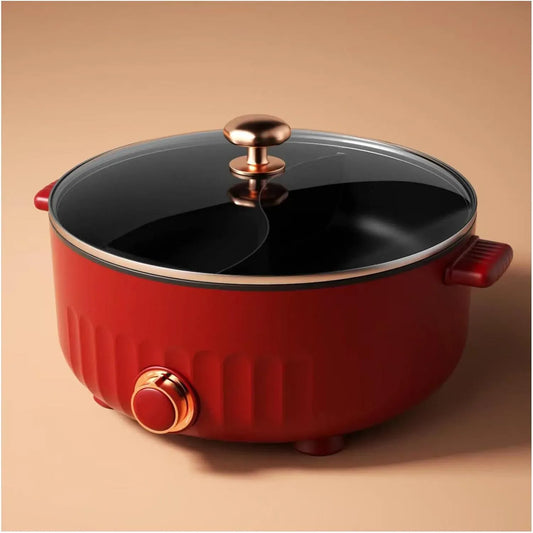 Ustensile de cuisson, 30cm, 6 L, ARTSIM, IP65, rouge, 2 Filets Non éTanches, 1350 Watts