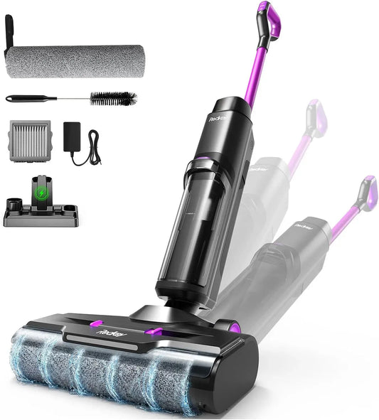 Aspirateur W15 75min, LED écran Digital, Longue Autonomie, 5mm Simple Lamination