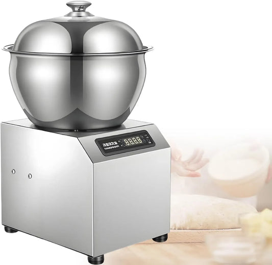 pour boulangeries, pour pizzerias et Restaurants, Pétrin électrique Robuste 5/8 kg, pétrin à Spirale 2 200 W avec Rotation bidirectionnelle et