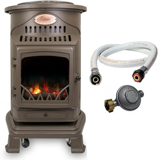 Ustensile de cuisson, fonte, detendeur butane, 3,4 KW, 1.5 m