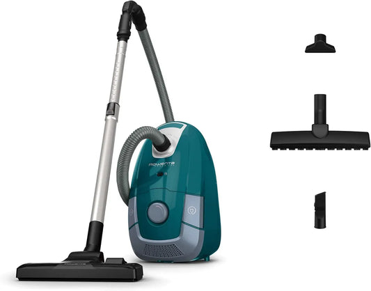 Rowenta Aspirateur, 5 L, 900 W, bleu, Rayon d'action 12 m, Filtration 99, 98 % des allergènes, Power XXL