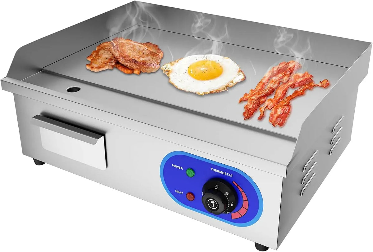 220-240V Plancha, 3000 W, 240 V, gril, professionnel, acier inoxydable, TAIMIKO