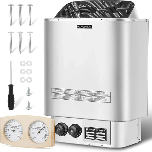 Ustensile de cuisson, 230 V, ustensile de cuisine, Poêle, Mxmoonant 6KW Poêle Électrique pour Sauna Max 9 m³ 230V