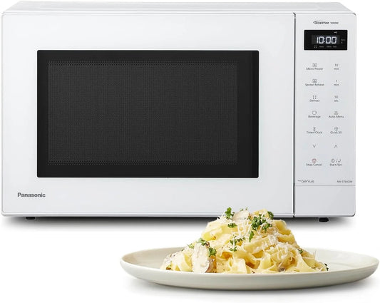 Panasonic NN-ST64QWEPG Micro-ondes, 32 L, 1000 W, 20 programmes, tactile, Inverter, décongélation, four micro-ondes, blanc, 1000W Puissance, Commande