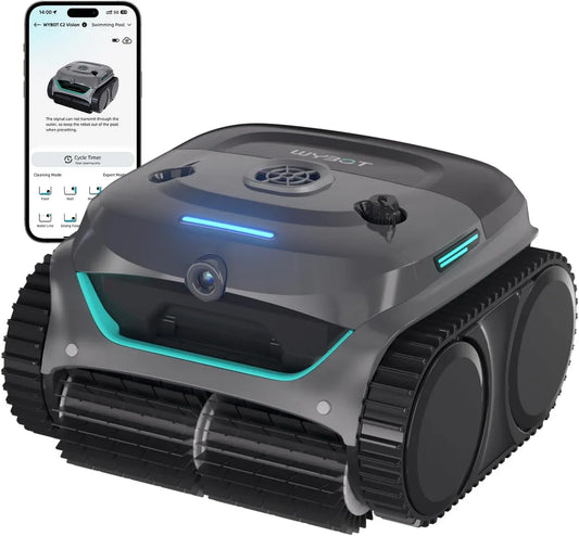 caméra, Robot, robot nettoyeur de piscine, sans fil, gris
