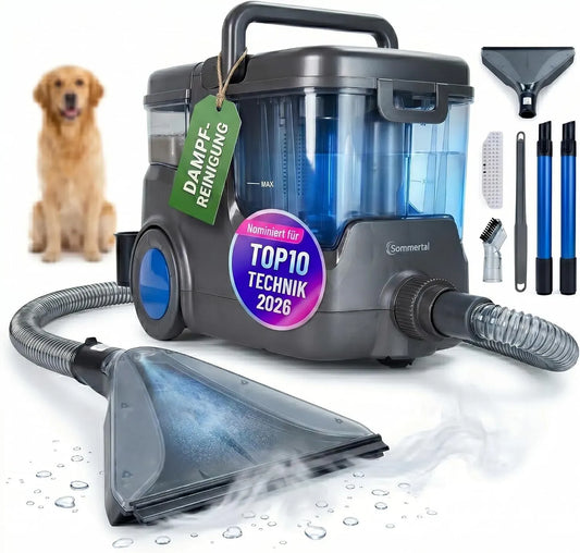 Aspirateur HYDRO 9000, 000 W, vapeur, 20 kPa, appareil électrique d'aspiration, Sommertal MAX Aspirateur de lavage