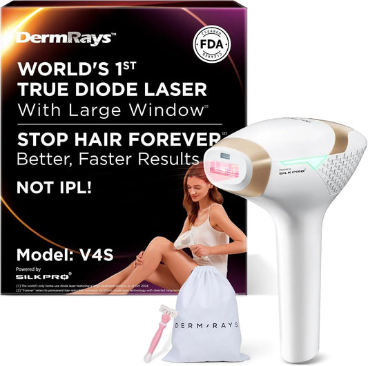 V4S appareil, 810 nm, pour femmes et hommes, DermRays Épilation laser à diode 810 nm pour femmes et hommes