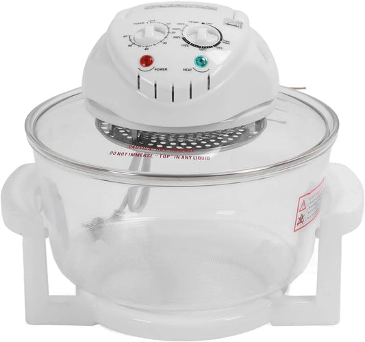 Friteuse à air chaud, 12 L, 1400 W, 65 à 250 °C, minuteur, 2 zones de température, Friteuse sans Huile Visible à 360 Degrés, Minuterie de 60