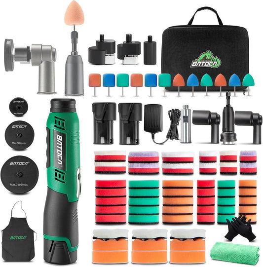 25mm/50mm/75mm Machine à Polir, polisseuse électrique, 12 V, 25 mm, 50 mm, 75 mm, professionnel, sans fil, pour Détail et l'entretien de Peinture
