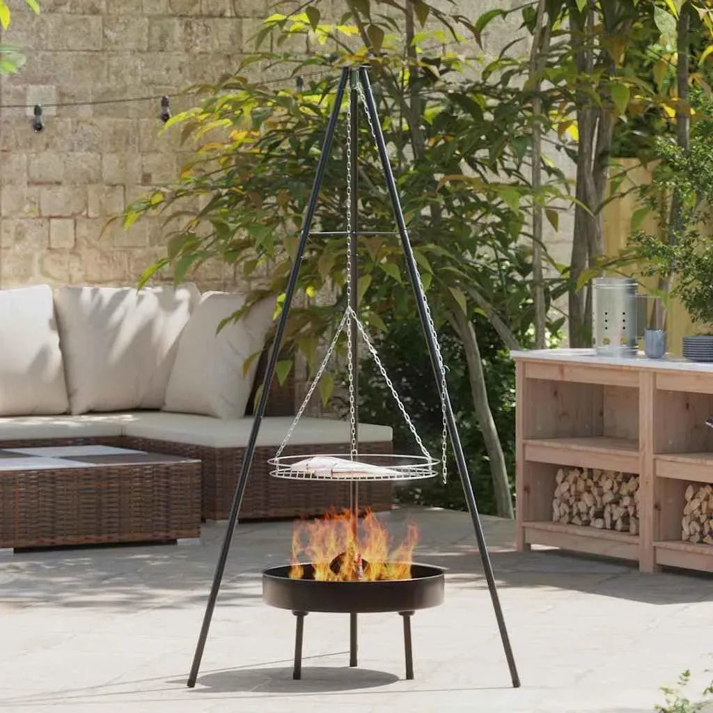 Accessoire pour appareil, 92 x 92 x 171,5 cm, extérieur, gril, noir, pique-niques et barbecue