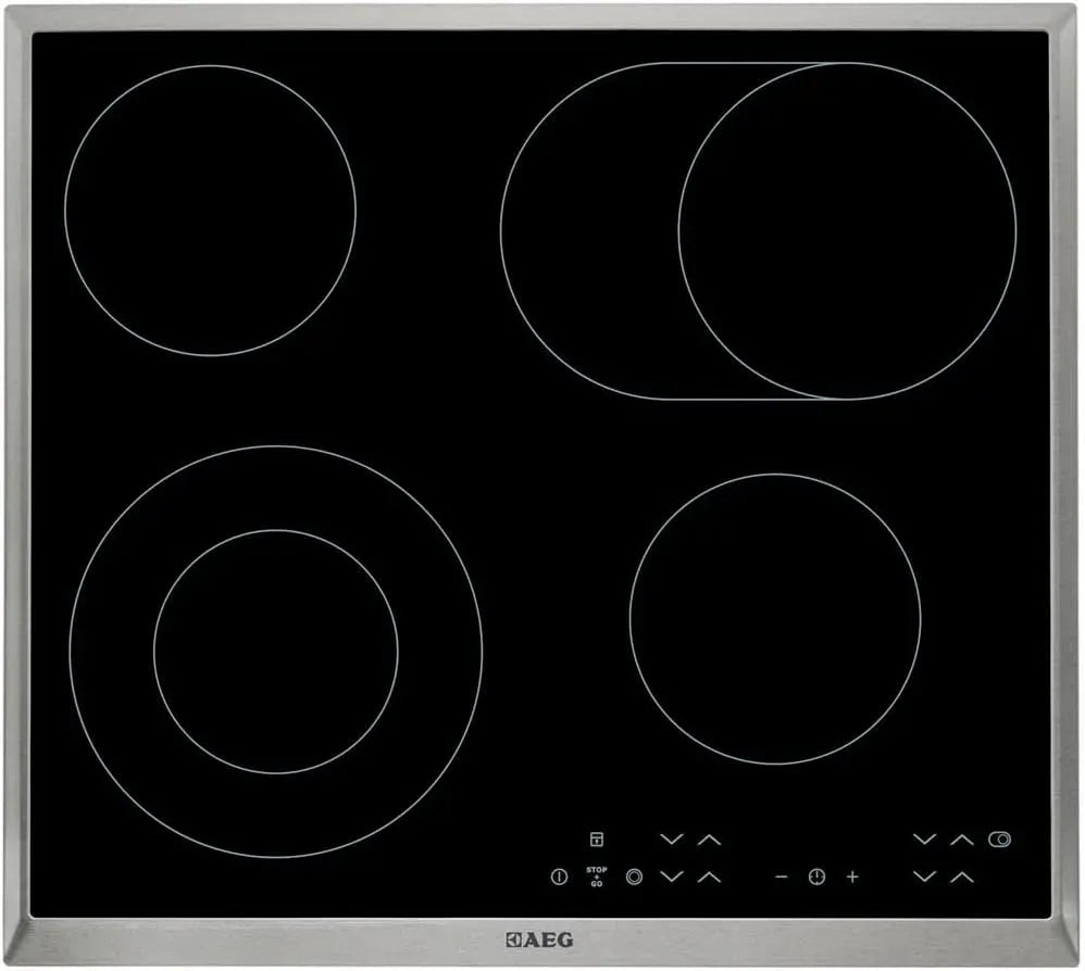 AEG HK634060XB placement, Noir Intégré, Céramique 4 zone