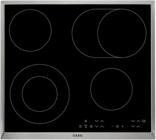 AEG HK634060XB placement, Noir Intégré, Céramique 4 zone