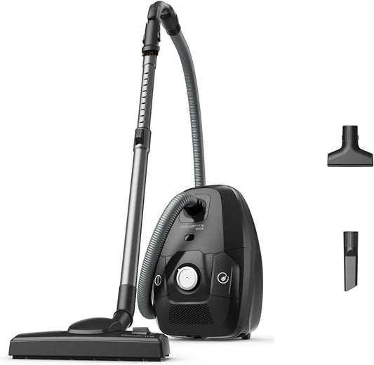 Rowenta HEPA 99 12m Aspirateur, hygiène, silencieux, noir, Sac Hygiène+ pour un air purifié, 98%