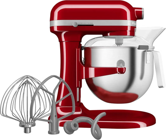 KitchenAid Robot, 6.6 L, professionnel, 11 Vitesses, fonction chauffante, rouge